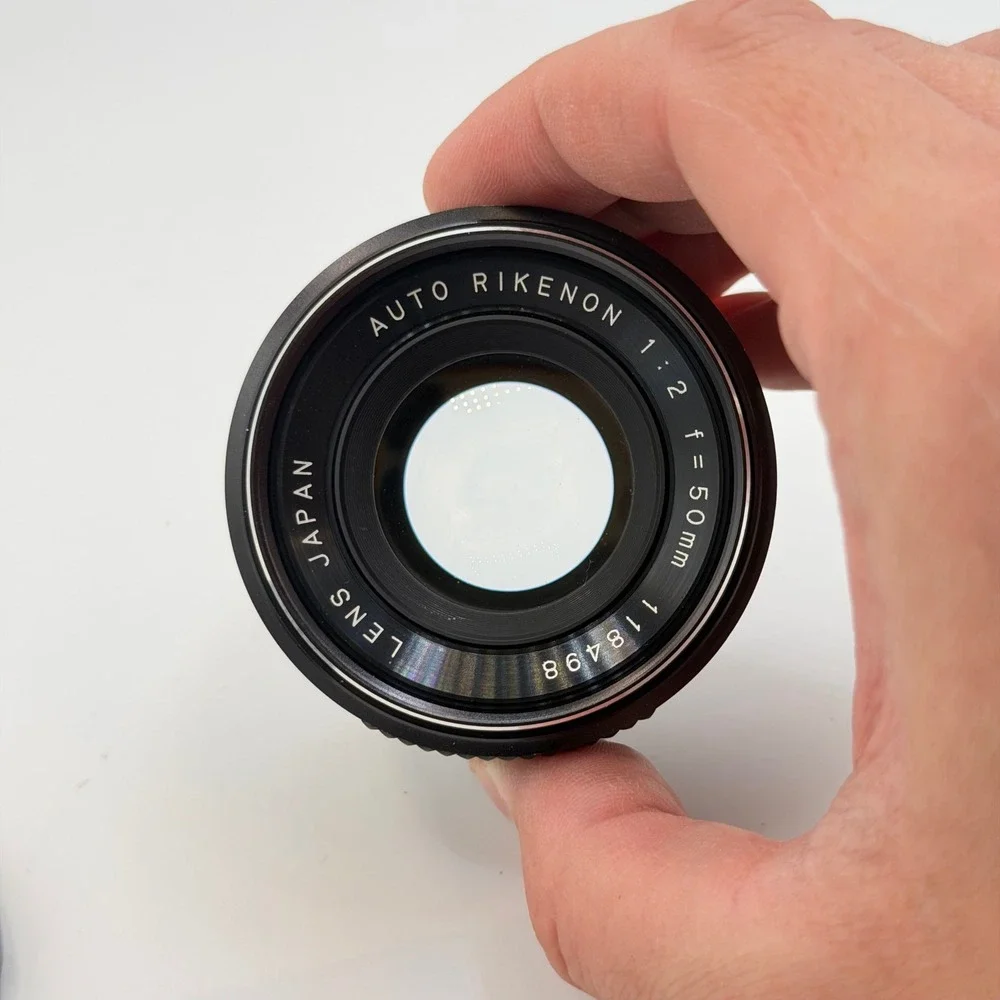 Ricoh Auto Rikenon 50mm f2 Lens M42 Screw Mount Vintage Prime Made in Japan